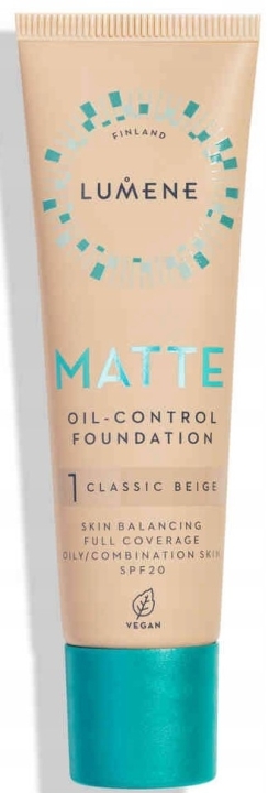 Lumene Podkład matujący MATTE 1 Classic Beige SPF 20, 30 ml