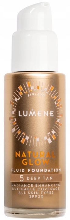 Lumene Podkład rozświetlający NATURAL GLOW 5 Deep Tan SPF 20 30 ml