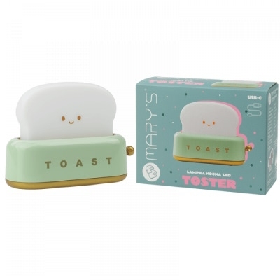 MARY'S lampka nocna LED Toster zielony 1 sztuka
