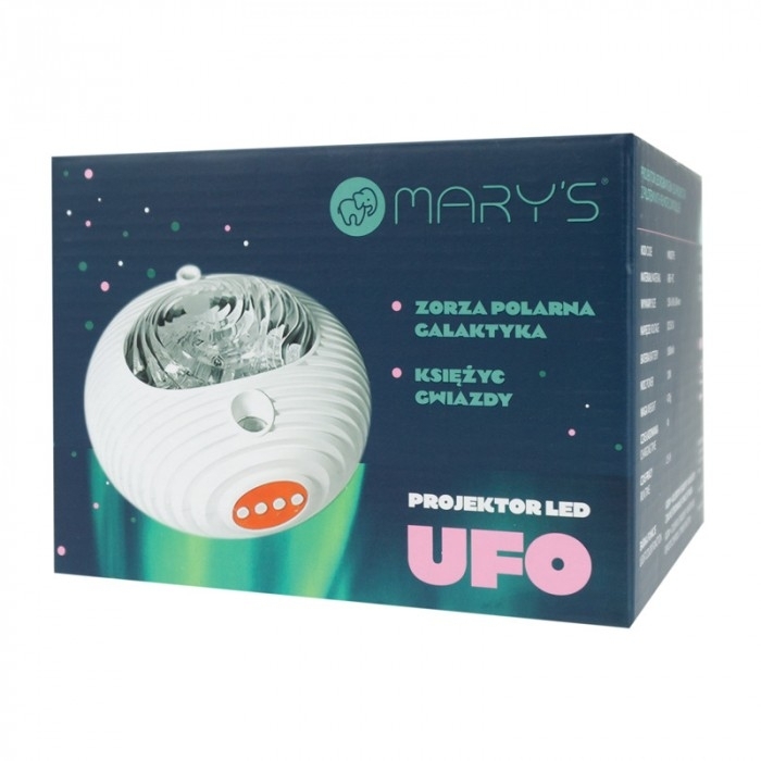 MARY'S projektor UFO galaktyka RGBW z pilotem 1 sztuka