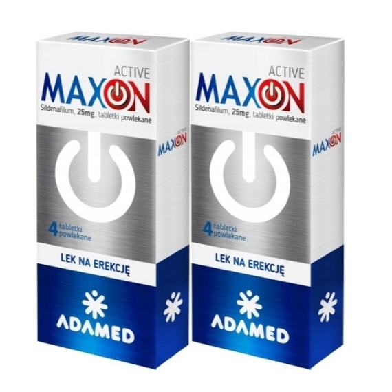 MAXON ACTIVE (Sildenafil 25 mg) 4 tabl. Wielopak x2