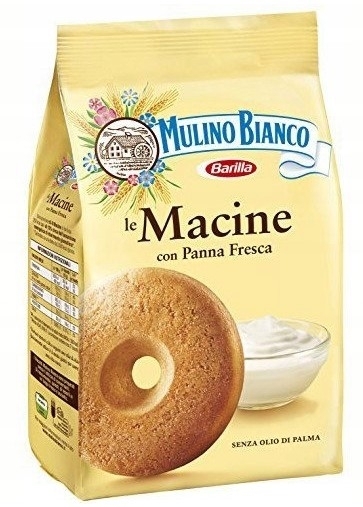 MULINO BIANCO Macine ciastka kruche śmietankowe 350 g