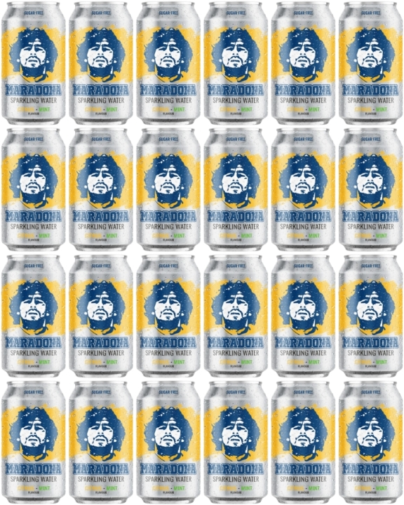 Maradona Sparkling Water Citrus Mint 24 x 330 ml