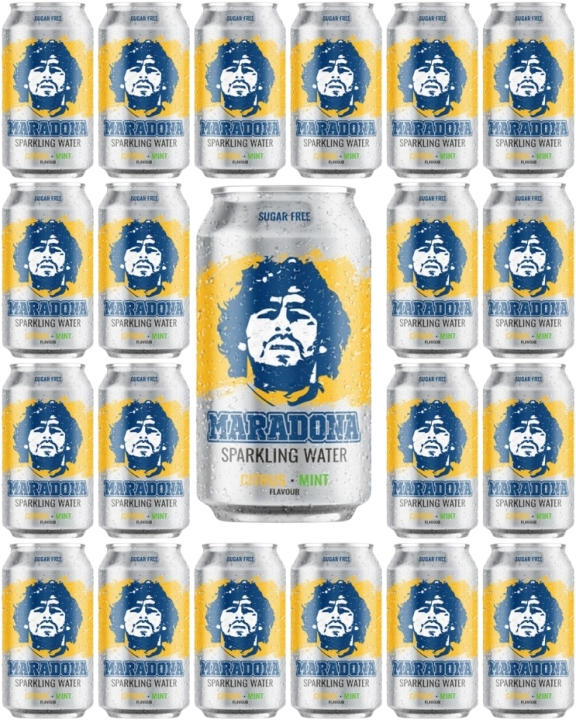 Maradona Sparkling Water Citrus Mint 24 x 330 ml