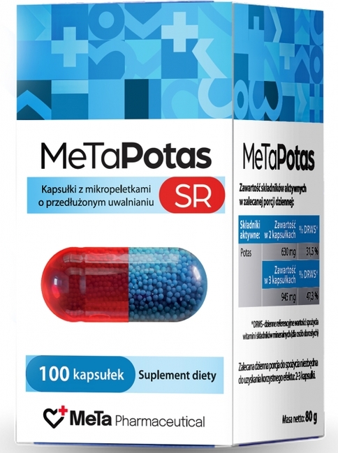 MeTaPotas SR, kaps.twarde, 100 kaps.