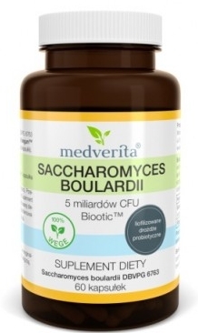 Medverita Saccharomyces Boulardii Biootic 60 kapsułek