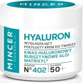 Mincer Pharma Hyaluron Krem do twarzy wygładzający wszystkie typy skóry NO 402 50+, 50 ml