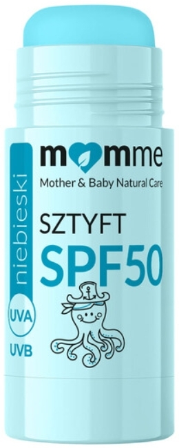 MomMe Sztyft SPF 50 niebieski 10 g