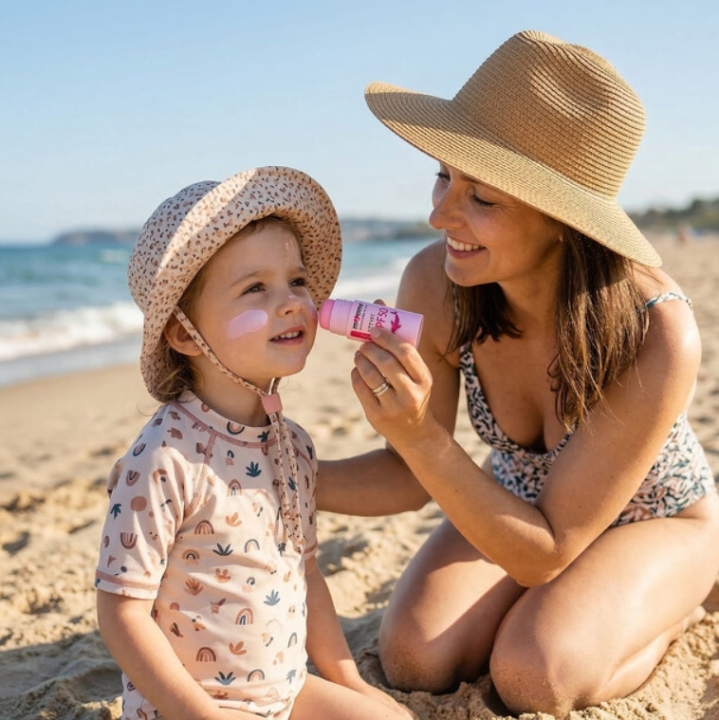 MomMe Sztyft SPF 50 różowy 10g