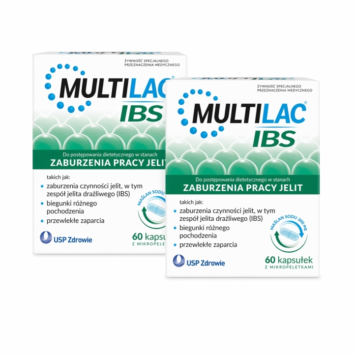Multilac IBS, 60 kapsułek Wielopak × 2