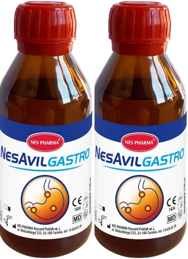 NESAVIL Gastro płyn 110 ml Wielopak × 2