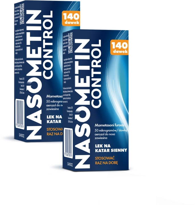 Nasometin Control, 50 mcg/daw., aerosol do nosa, 140 dawek Wielopak × 2