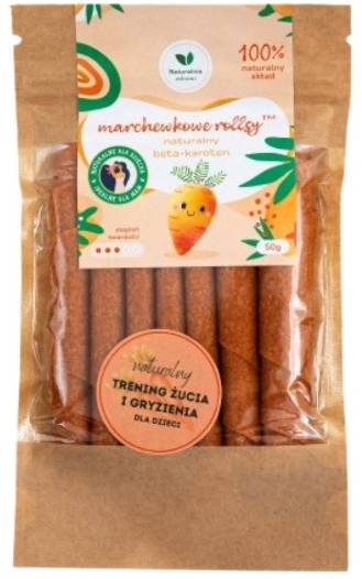 Naturalnie Zdrowi Marchewkowe rollsy naturalny 50 g nowa