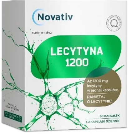 Novativ Lecytyna 1200 mg 60 kaps.