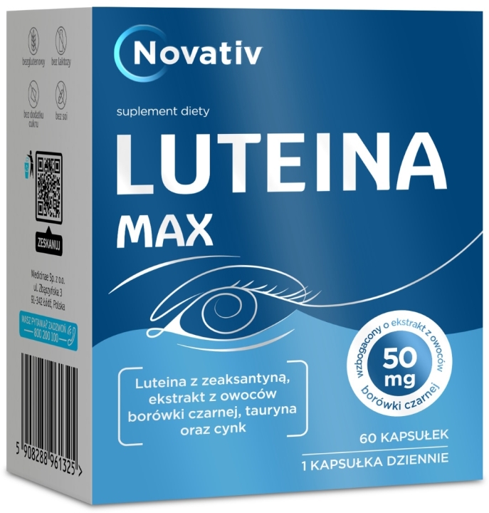 Novativ Luteina Max 60 kapsułek
