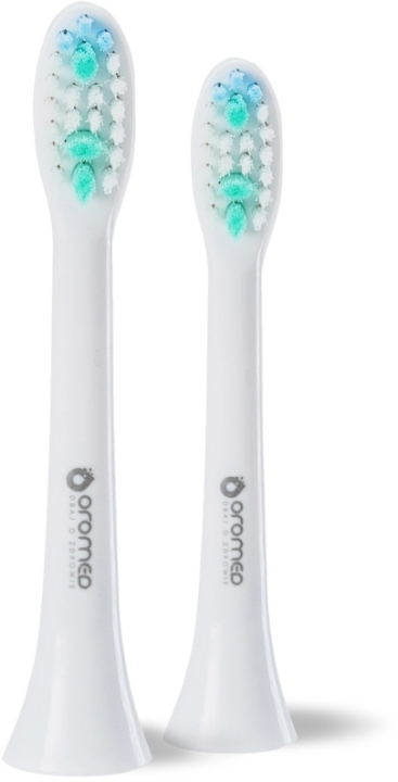 OROMED Komplet końcówek do szczoteczki sonicznej ORO-BRUSH białe 2 sztuki