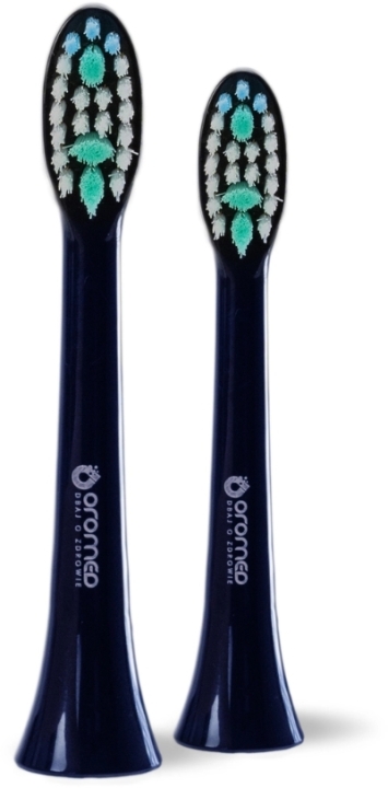 OROMED Komplet końcówek do szczoteczki sonicznej ORO-BRUSH czarne 2 sztuki