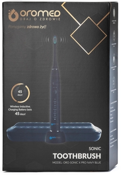 OROMED Szczoteczka do zębów soniczna ORO-SONIC X PRO navy blue 1 sztuka