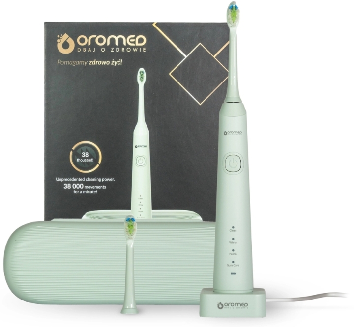 OROMED Szczoteczka do zębów soniczna green MODEL ORO-SONIC PROFESSIONAL 1 sztuka