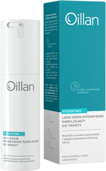 Oillan Hydrating Krem do twarzy intensywnie nawilżający lekki 50 ml