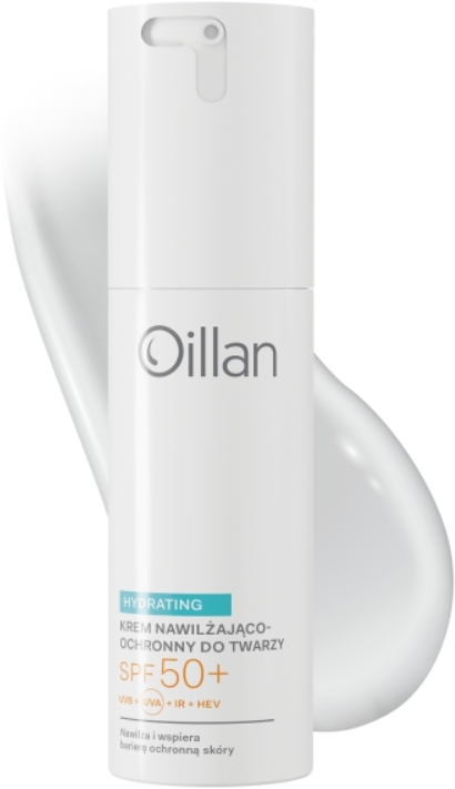 Oillan Hydrating Krem do twarzy nawilżająco- ochronny skóra sucha, odwodniona SPF 50+, 50 ml
