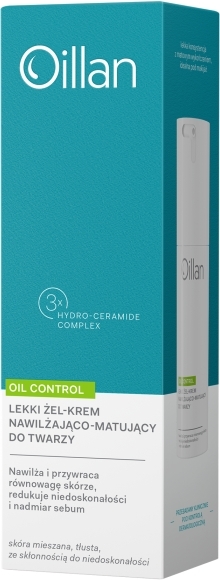 Oillan Oil Control Żel-krem do twarzy nawilżająco-matujący lekki 50 ml