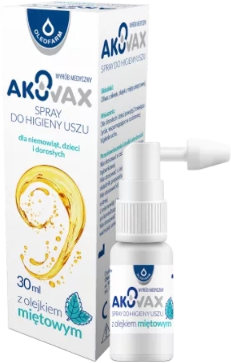 Oleofarm Akuvax Spray do higieny uszu 30 ml