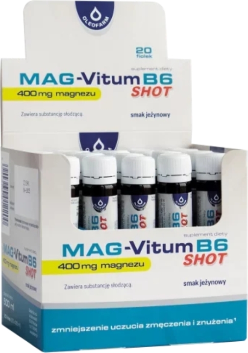 Oleofarm Mag-Vitum B6 shot - płyn 20 fiolek po 25 ml