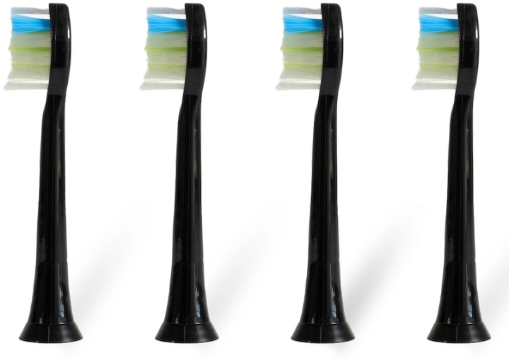 Oromed Końcówki do szczoteczek sonicznych black MODEL ORO-SONIC PROFESSIONAL, 4 sztuki