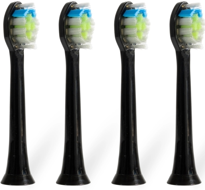 Oromed Końcówki do szczoteczek sonicznych black MODEL ORO-SONIC PROFESSIONAL, 4 sztuki