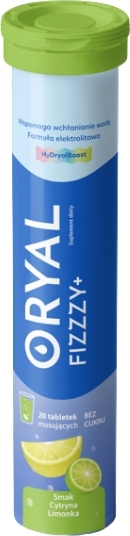 Oryal Fizzzy+ cytryna limonka 20 tabletek musujących