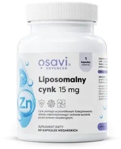 Osavi Liposomalny Cynk 15 mg,  60 kapsułek