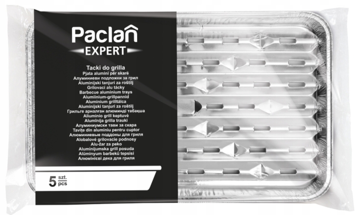 PACLAN Expert Tacka na grilla aluminiowa 5 sztuk