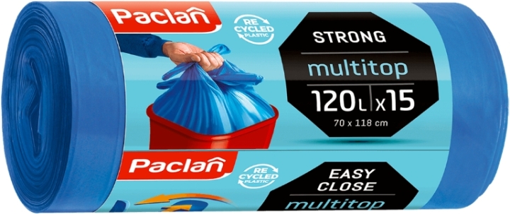 PACLAN Multitop Worki na śmieci 120 l 15 sztuk