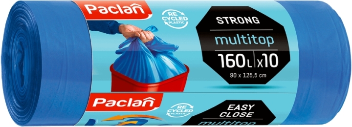PACLAN Multitop Worki na śmieci wiązane 160 l 10 sztuk