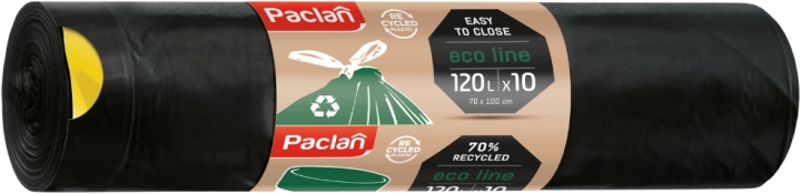 PACLAN Worki Eco line z taśmą 120 l 10 sztuk