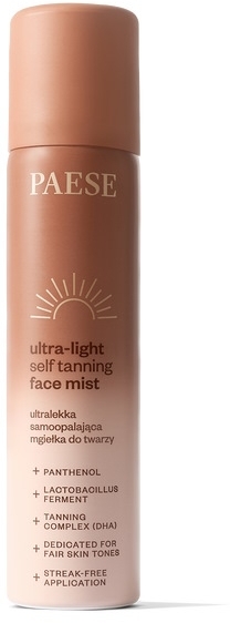PAESE Ultralekka mgiełka samoopalająca do twarzy 75 ml