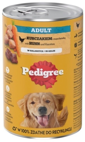 PEDIGREE Adult z Kurczkiem i Marchewką w Galaretce karma dla psa 1200g
