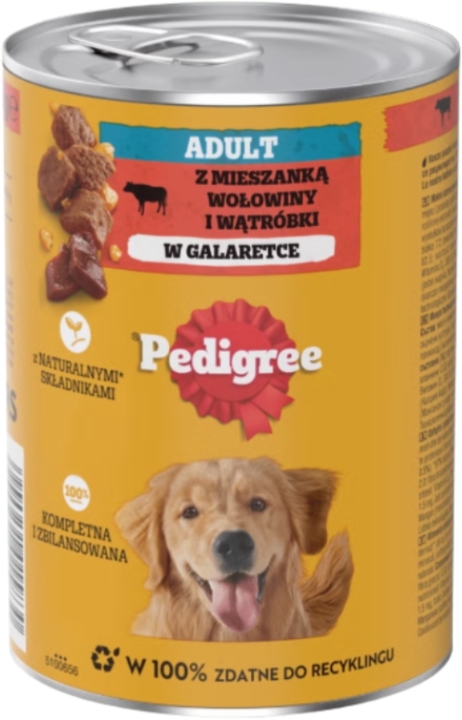 Pedigree Galaretka Wołowina mokra karma dla psa 400 g