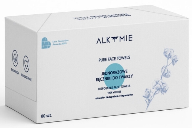 PURE FACE TOWELS jednorazowe ręczniki do twarzy 80 sztuk
