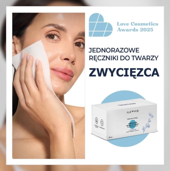 PURE FACE TOWELS jednorazowe ręczniki do twarzy 80 sztuk