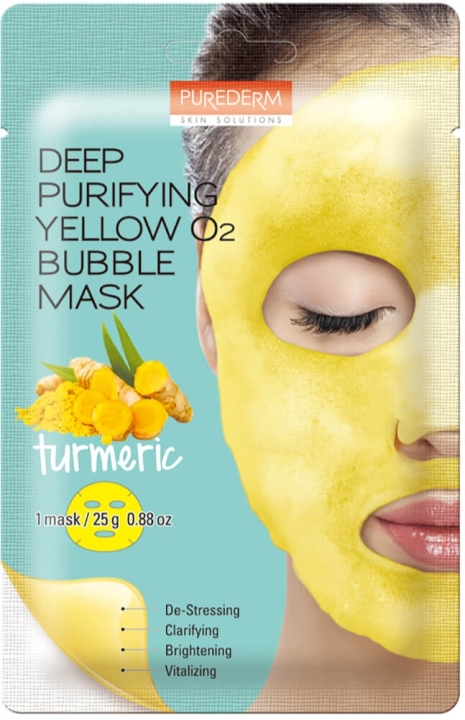 PUREDERM Koreańska bąbelkująca maseczka KURKUMA 20 g