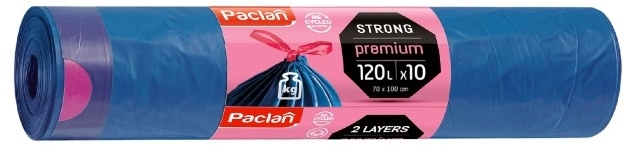 Paclan Premium Worki na śmieci 120 l 10 szt.