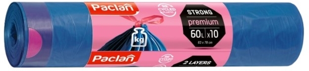 Paclan premium Worki na śmieci 60 l 10 szt.