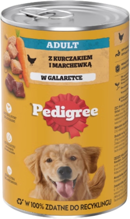 Pedigree Galaretka Kurczak Marchewka mokra karma dla psa 400 g