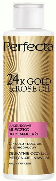Perfecta 24K Gold &Rose Oil luksusowe mleczko do demakijażu 200 ml