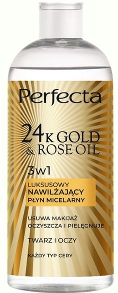 Perfecta Oczyszczanie 24K Luksusowy płyn micelarny każdy typ cery 400 ml