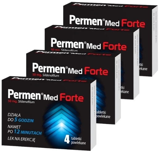 Permen Med Forte 50 mg 4 tabletki Wielopak x4