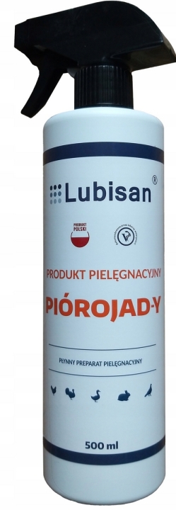 Lubisan piórojady dla gołębi, kur, drobiu, papug 500 ml