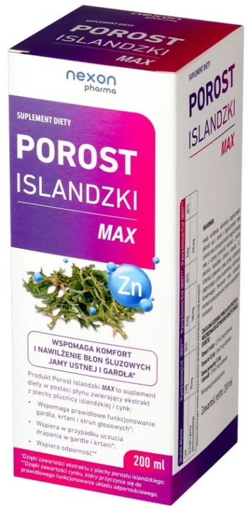 Porost Islandzki Max syrop 200 ml